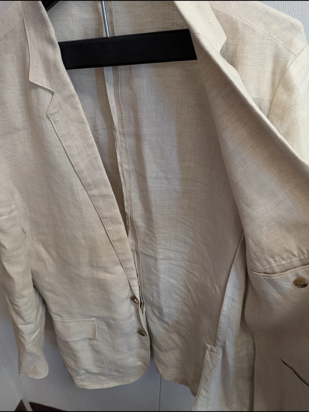 J Crew Cream Linen Blazer - Lightweight Summer Jacket